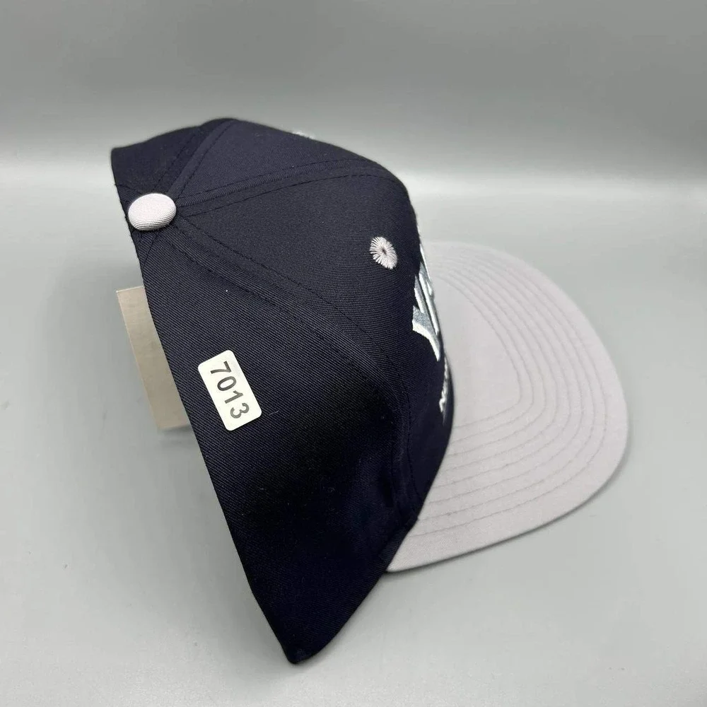 Vintage New York Yankees Hat Men Black Twins Enterprise MLB Snap Back Cap New